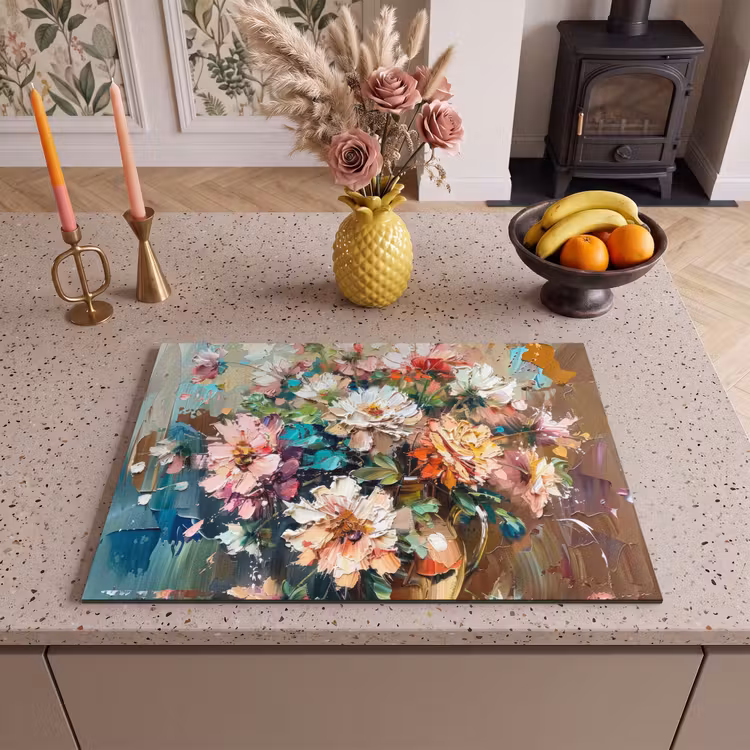 Inductie beschermer - Bloeiende Verfkwasttuin — 2