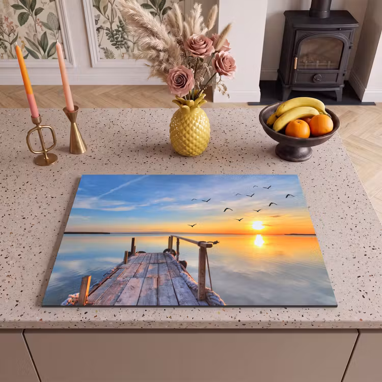 Inductie beschermer - Ochtendvlucht boven het Meer — 2