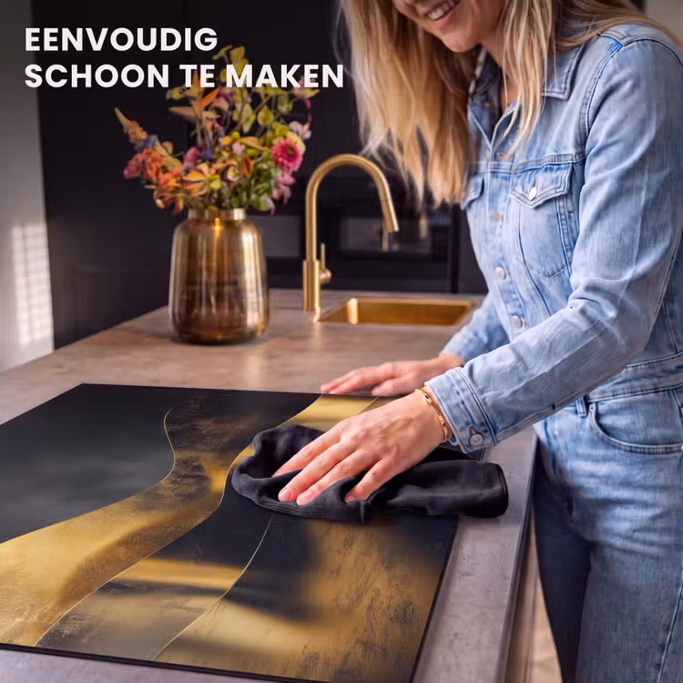Inductie beschermer - Golven van Goud en Schaduw — 6