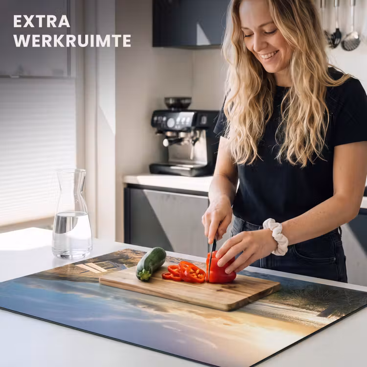 Inductie beschermer - Rustbank met Zeezicht — 4