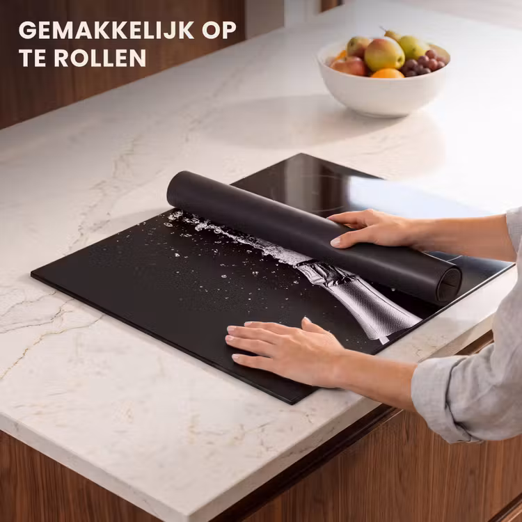 Inductie beschermer - Champagne - Zwart - Spetters - Popping — 7