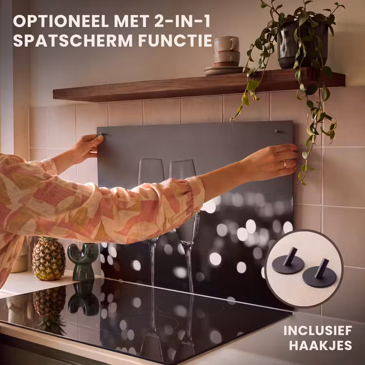 Inductie beschermer - Bubbels - Proosten - Champagneglazen - Stadslichten — 10