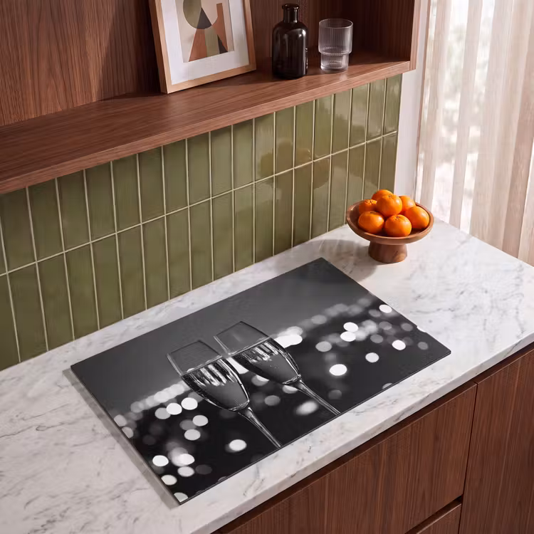 Inductie beschermer - Bubbels - Proosten - Champagneglazen - Stadslichten — 8
