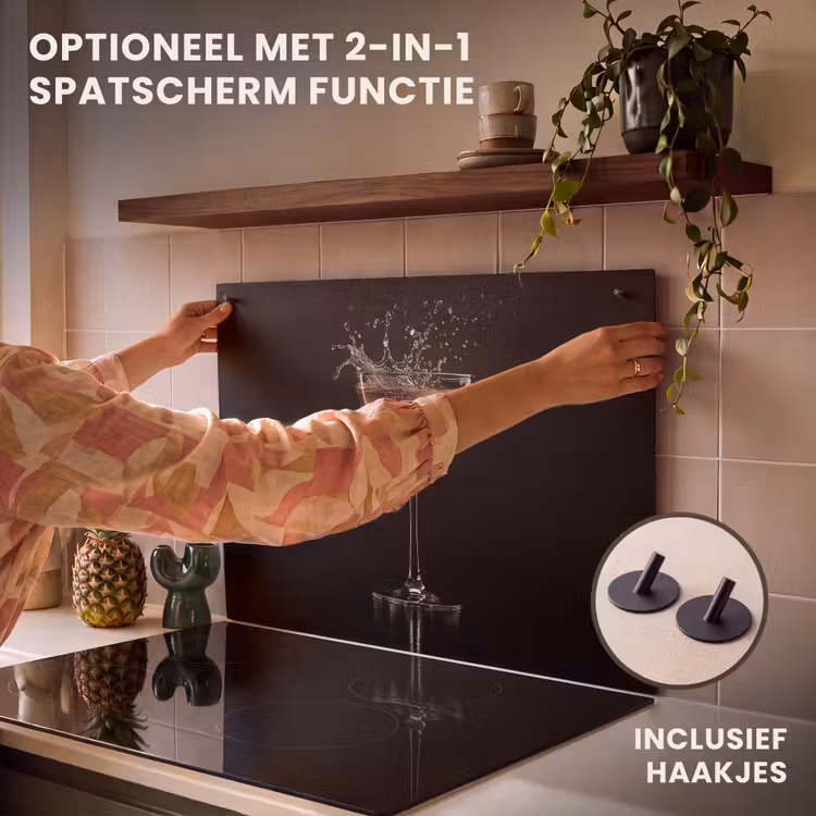 Inductie beschermer - Cocktail - Zwart - Spetters - Glas — 10