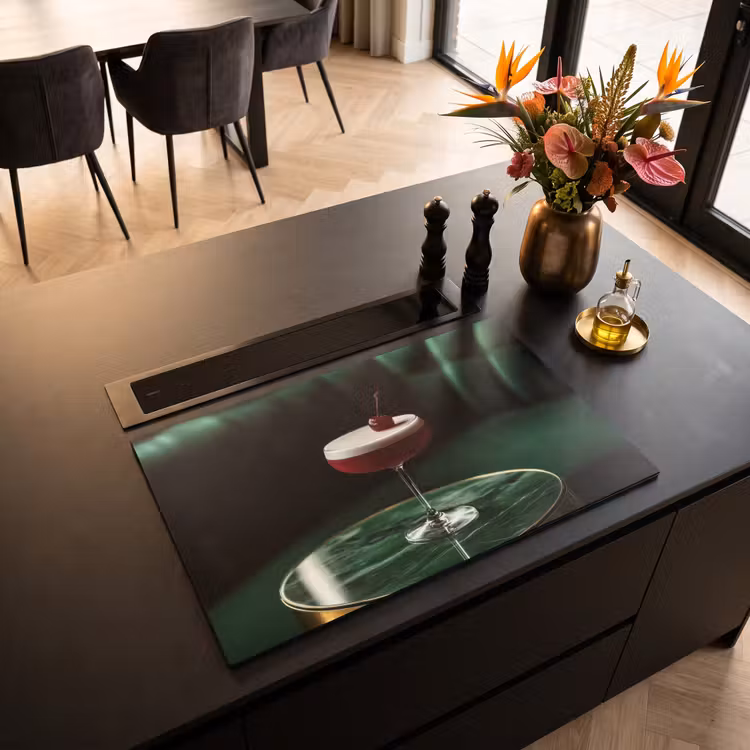 Inductie beschermer - Kers - Cocktail - Rood - Marmer — 5