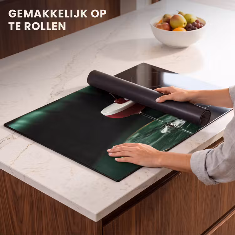 Inductie beschermer - Kers - Cocktail - Rood - Marmer — 7