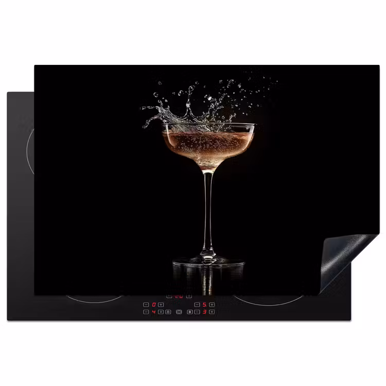 Inductie beschermer - Cocktail - Zwart - Spetters - Glas — 1