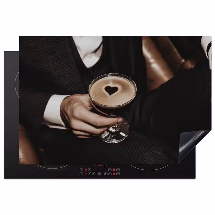 Inductie beschermer - Hartje - Cocktail - Espresso Martini - Hand — 1