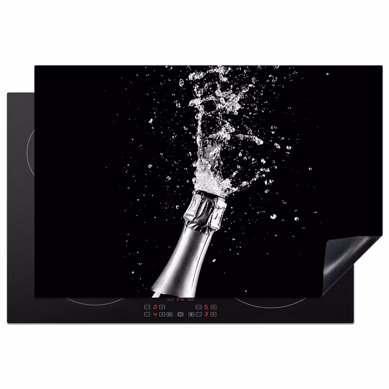 Inductie beschermer - Champagne - Zwart - Spetters - Popping — 1