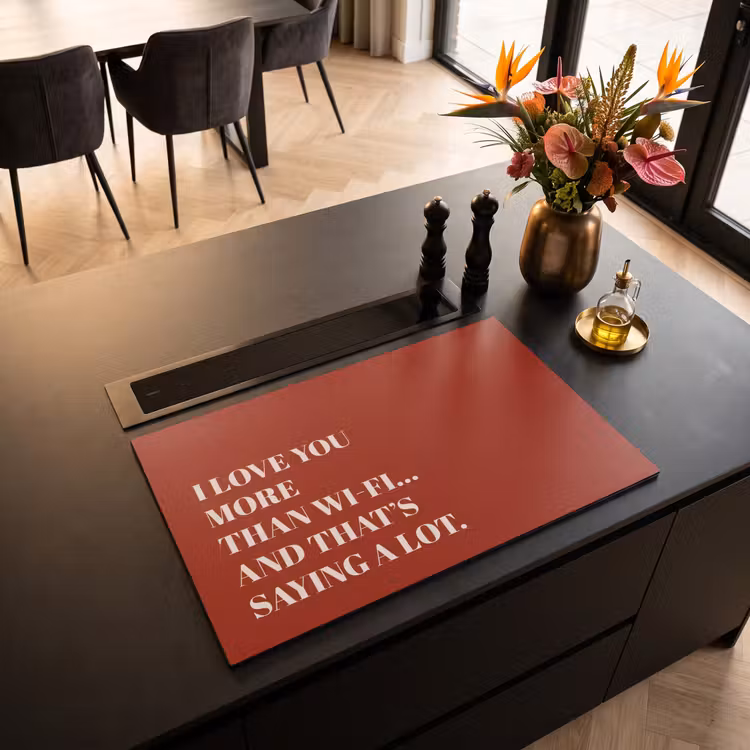 Inductie beschermer - Rood - Quote - Liefde — 5