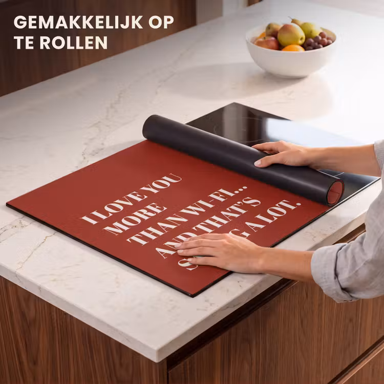Inductie beschermer - Rood - Quote - Liefde — 7