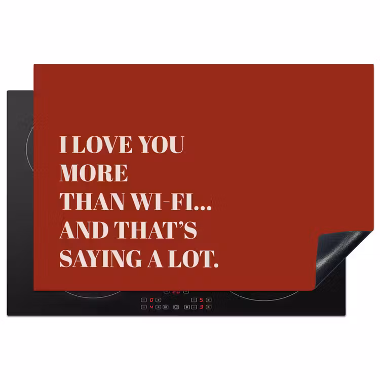 Inductie beschermer - Rood - Quote - Liefde — 1