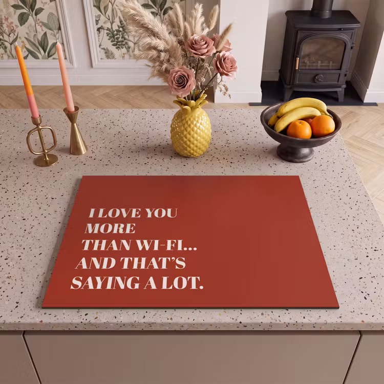 Inductie beschermer - Rood - Quote - Liefde — 2