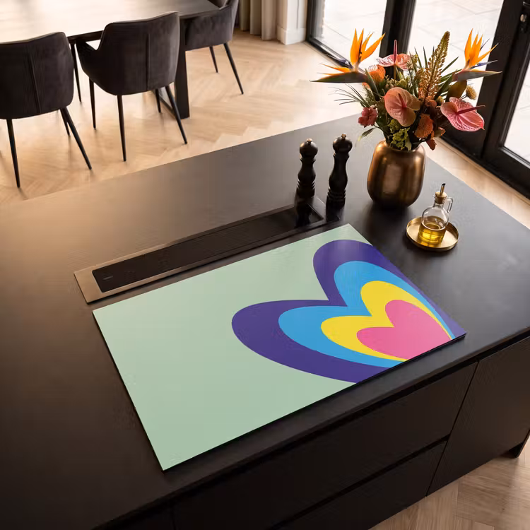 Inductie beschermer - Hartjes - Kleurrijk - Valentijn — 5