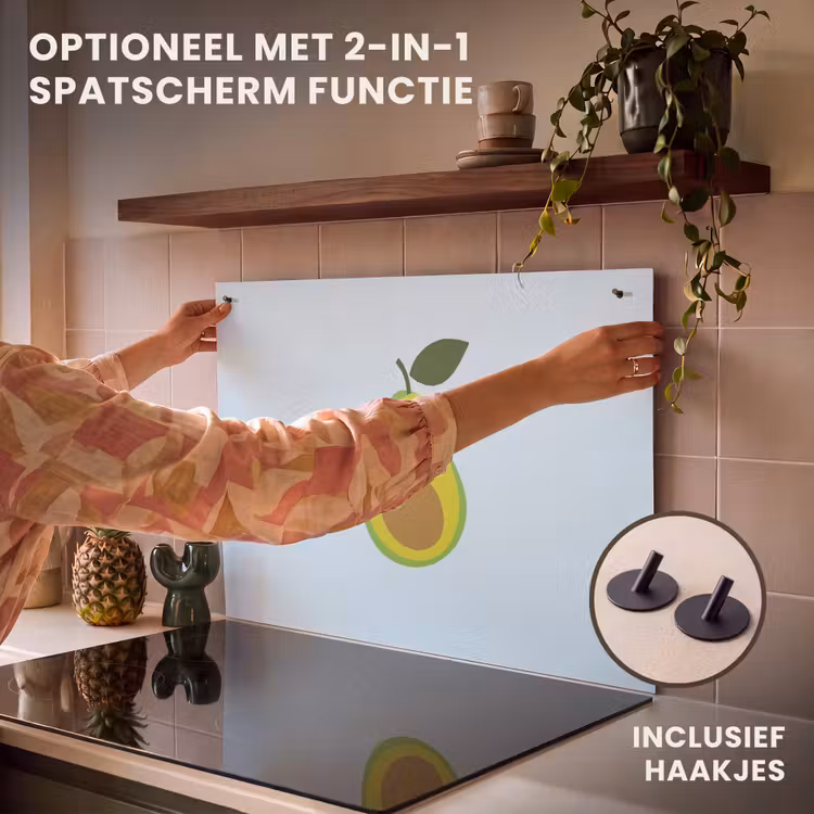 Inductie beschermer - Avocado - Illustratie - Groene - Vrucht — 10