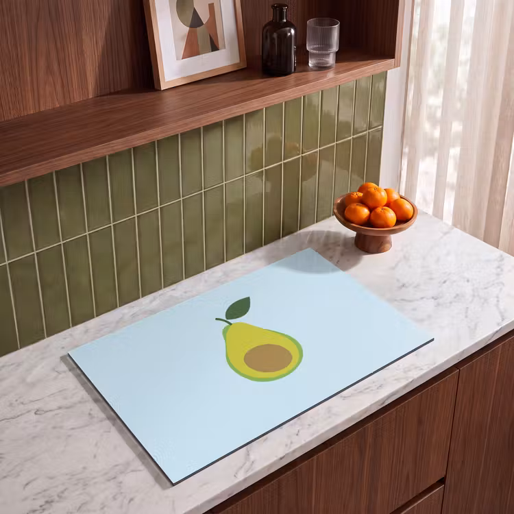 Inductie beschermer - Avocado - Illustratie - Groene - Vrucht — 8