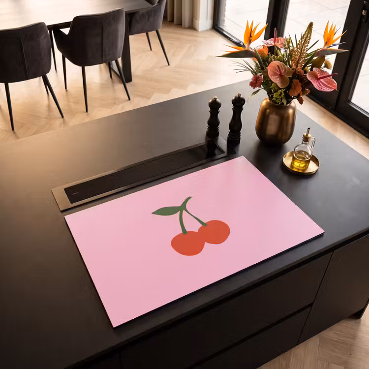 Inductie beschermer - Kersen - Roze - Illustratie — 5