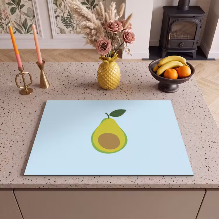 Inductie beschermer - Avocado - Illustratie - Groene - Vrucht — 2