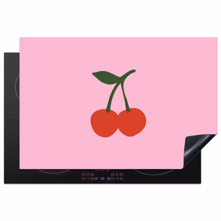 Inductie beschermer - Kersen - Roze - Illustratie — 1