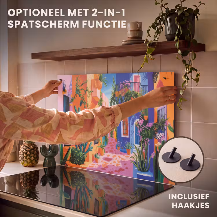 Inductie beschermer - Geel - Blauw - Oranje - Huis — 10