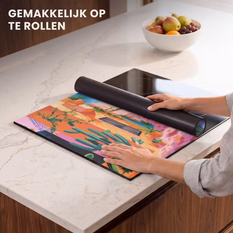 Inductie beschermer - Geel - Blauw - Oranje - Huis — 7
