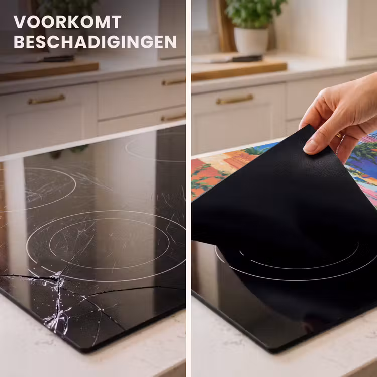 Inductie beschermer - Geel - Blauw - Oranje - Huis — 3