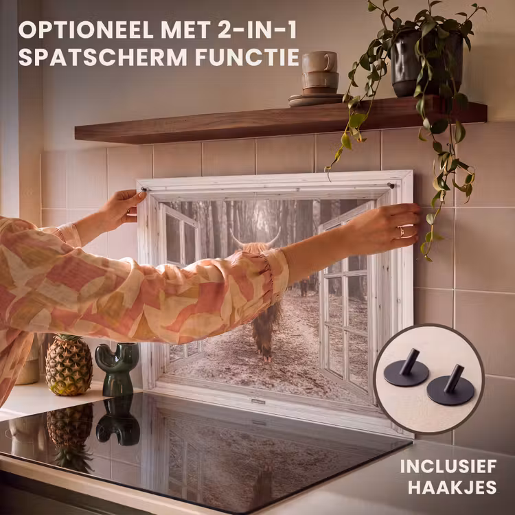 Inductie beschermer - Doorkijk - Schotse Hooglander - Raam — 10