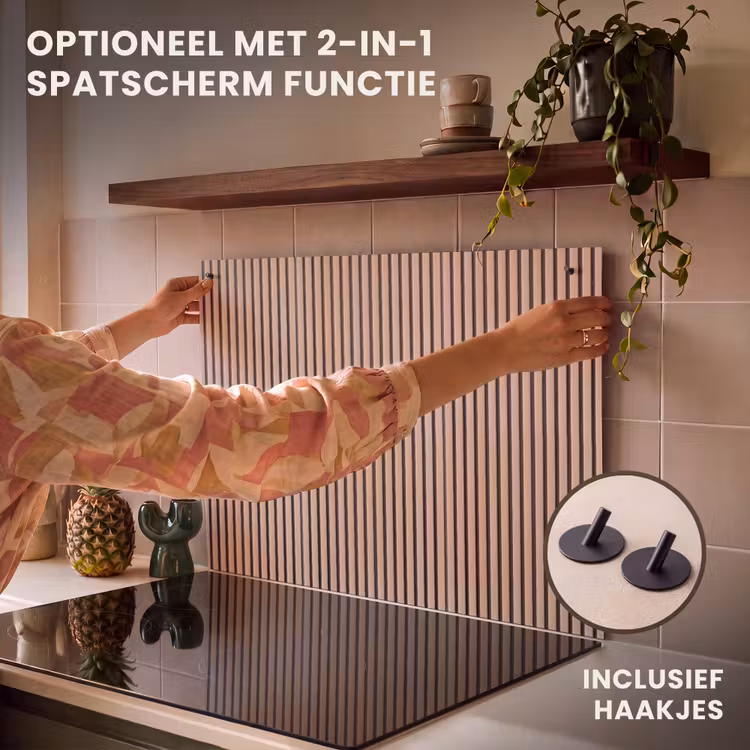 Inductie beschermer - Retro - Hout - Plank - Naturel — 10