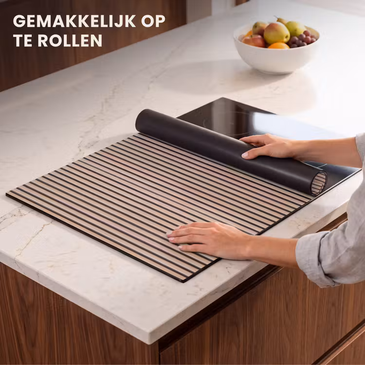Inductie beschermer - Retro - Hout - Plank - Naturel — 7