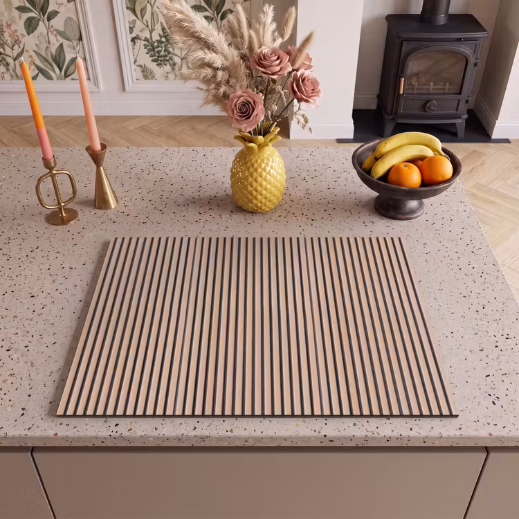 Inductie beschermer - Retro - Hout - Plank - Naturel — 2