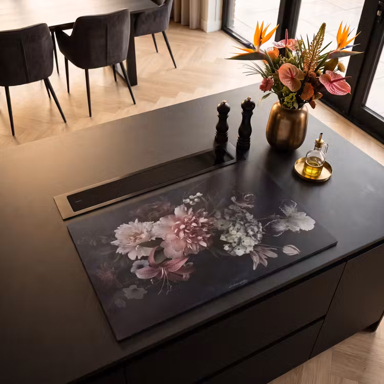 Inductie beschermer - Bloemen - Vintage - Roze — 5