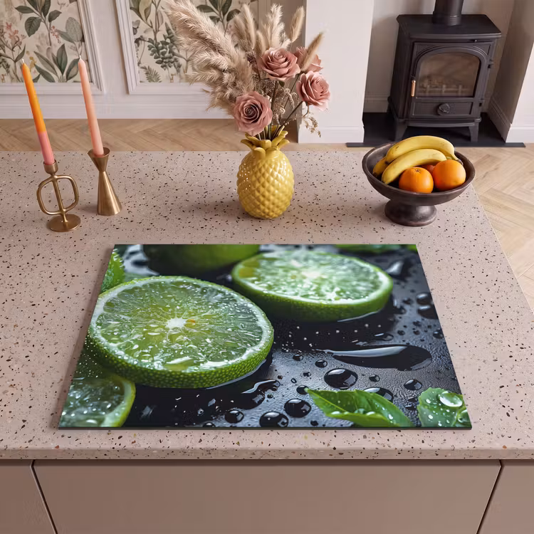 Inductie beschermer - Fruit - Limoen - Groen - Water — 2