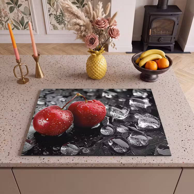 Inductie beschermer - Kersen - Rood - Fruit - Zwart — 2