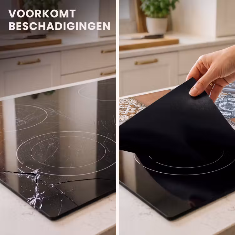 Inductie beschermer - Mozaïek - Patroon - Oranje - Blauw — 3