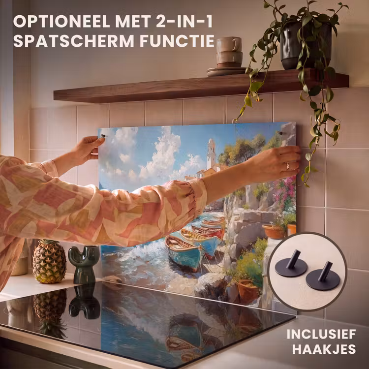 Inductie beschermer - Boten - Rotsen - Zee - Zon — 10