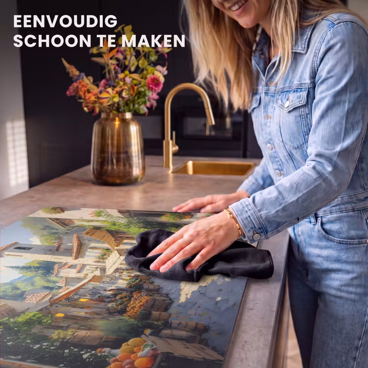Inductie beschermer - Dorp - Zon - Kraampjes - Huizen — 6