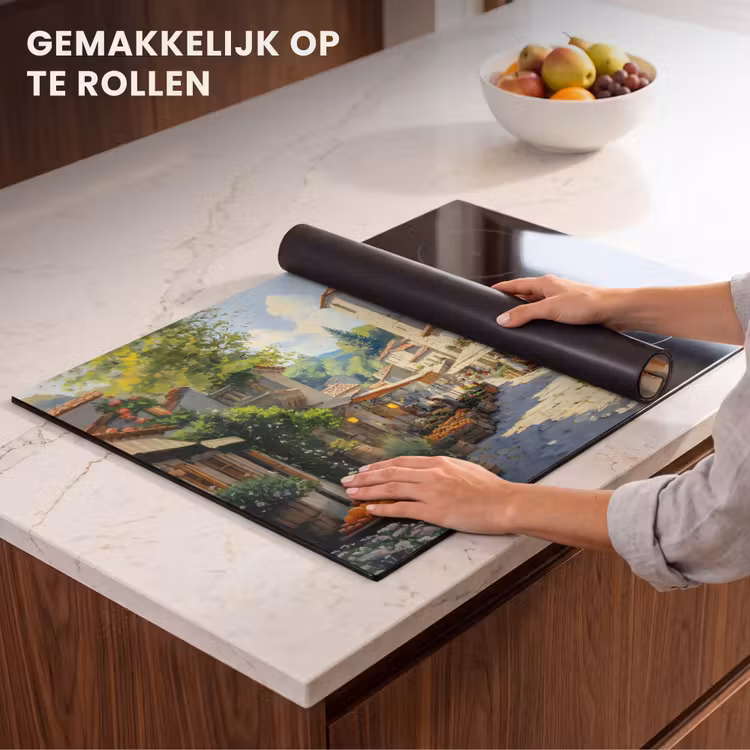 Inductie beschermer - Dorp - Zon - Kraampjes - Huizen — 7