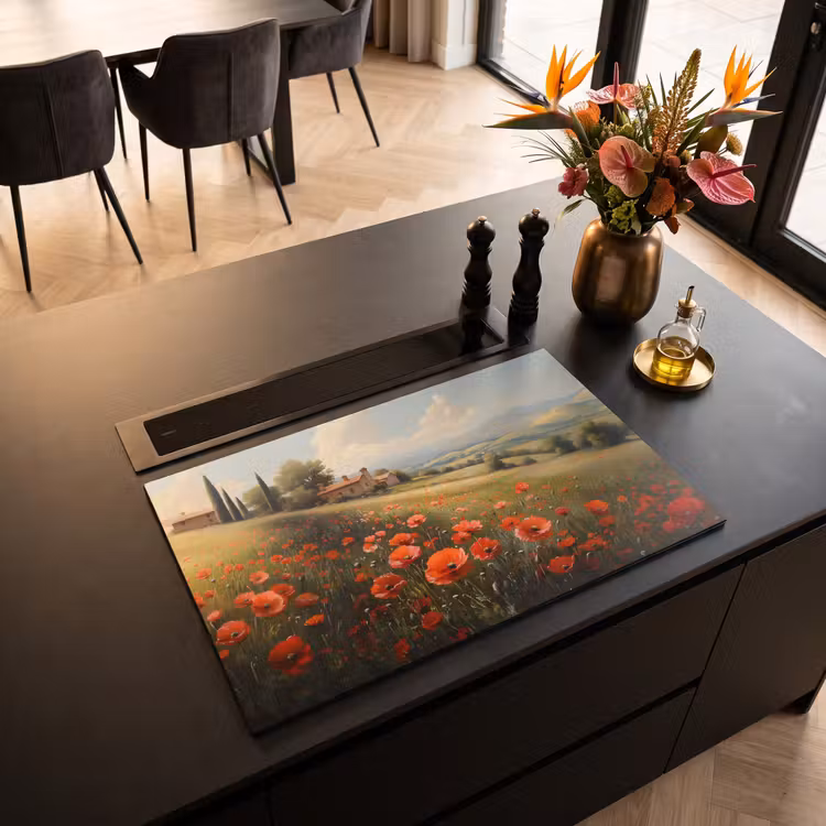 Inductie beschermer - Klaprozen - Rood - Heuvels - Landschap — 5