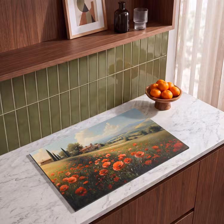 Inductie beschermer - Klaprozen - Rood - Heuvels - Landschap — 8
