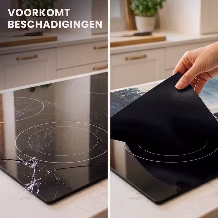 Inductie beschermer - Bos - Water - Eenden - Mistig — 3