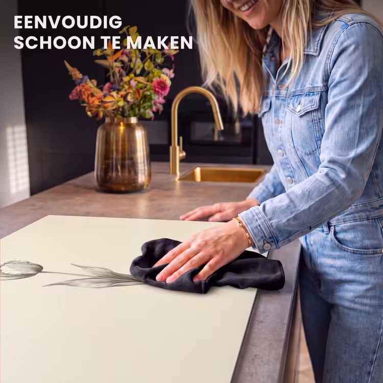 Inductie beschermer - Illustratie - Tulp - Zwart — 6