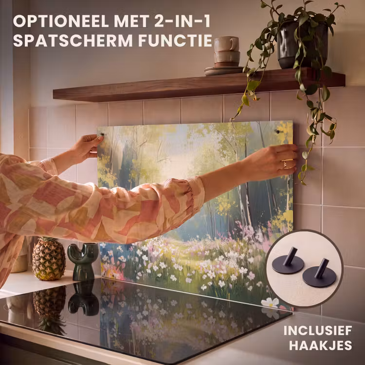 Inductie beschermer - Bos - Schilderstijl - Kleurrijk — 10