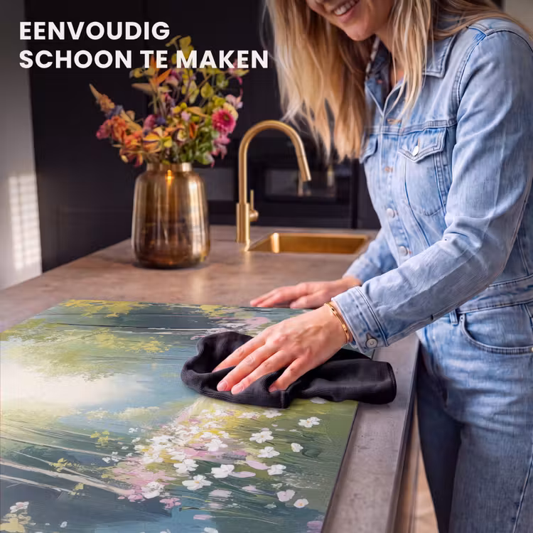 Inductie beschermer - Bos - Schilderstijl - Kleurrijk — 6