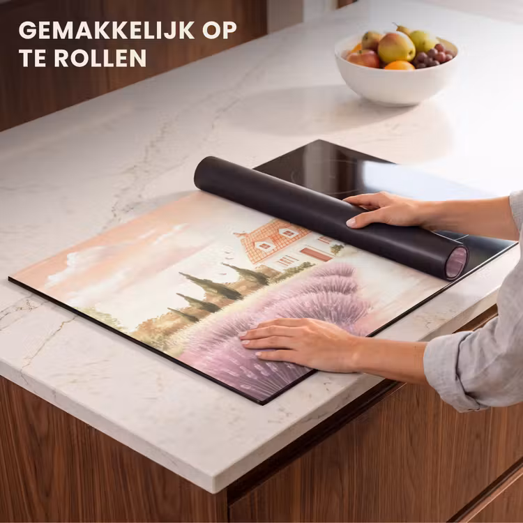 Inductie beschermer - Lavendelveld - Huis - Paars — 7