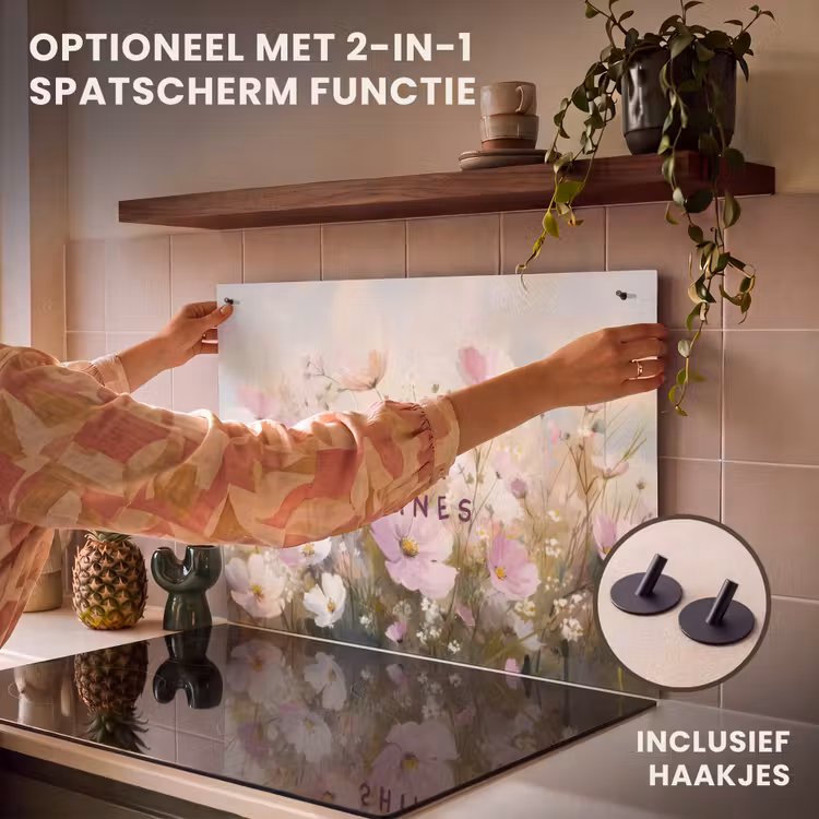 Inductie beschermer - Quote - Bloemen - Schilderachtig — 10