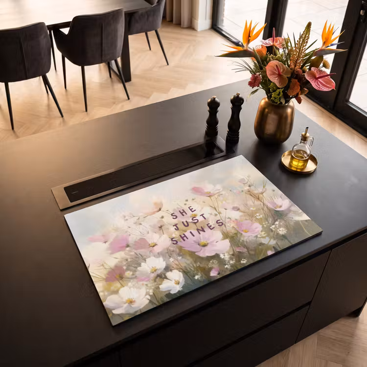Inductie beschermer - Quote - Bloemen - Schilderachtig — 5