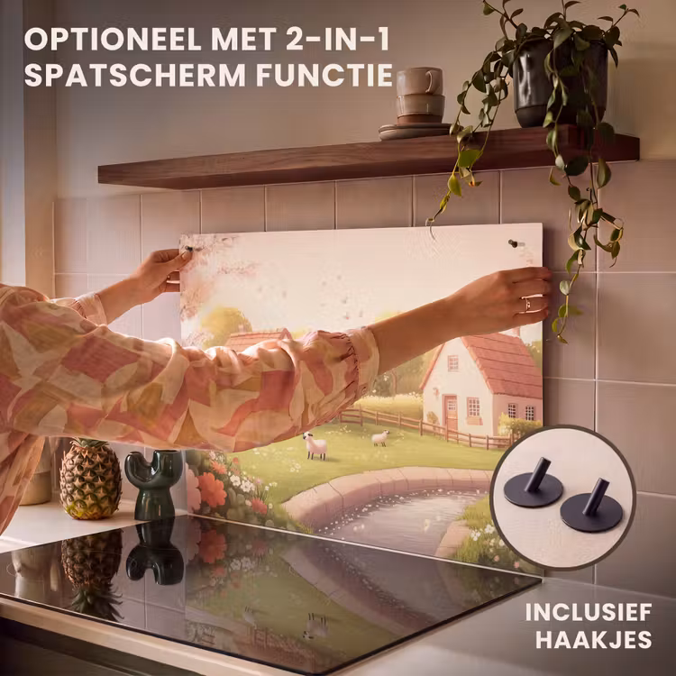 Inductie beschermer - Schapen - Huisje - Platteland — 10