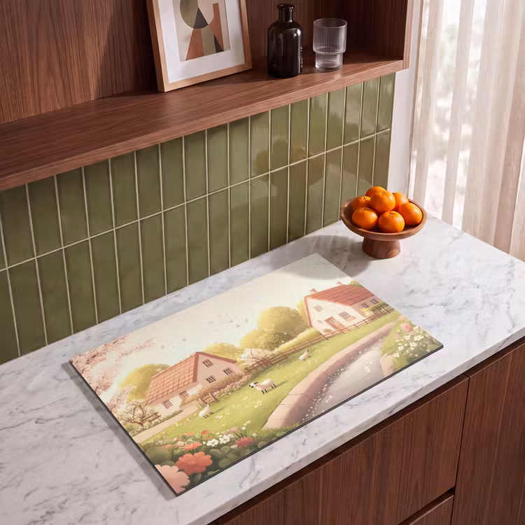 Inductie beschermer - Schapen - Huisje - Platteland — 8
