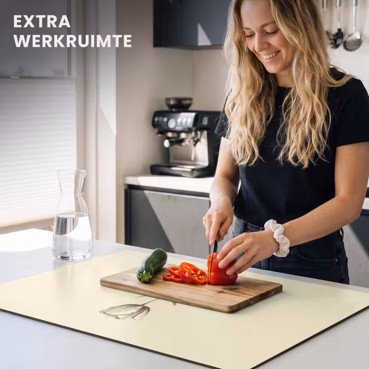 Inductie beschermer - Illustratie - Tulp - Zwart — 4