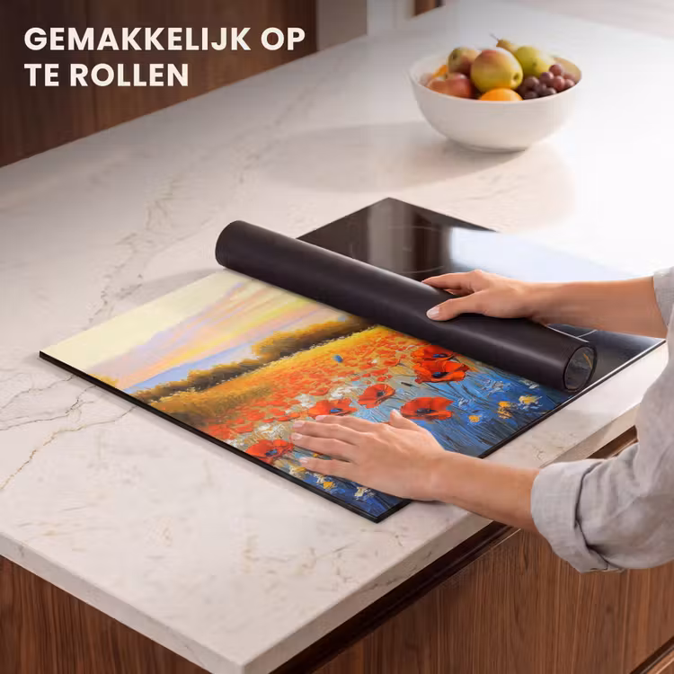 Inductie beschermer - Klaproos - Bloemenveld - Kleurrijk — 7